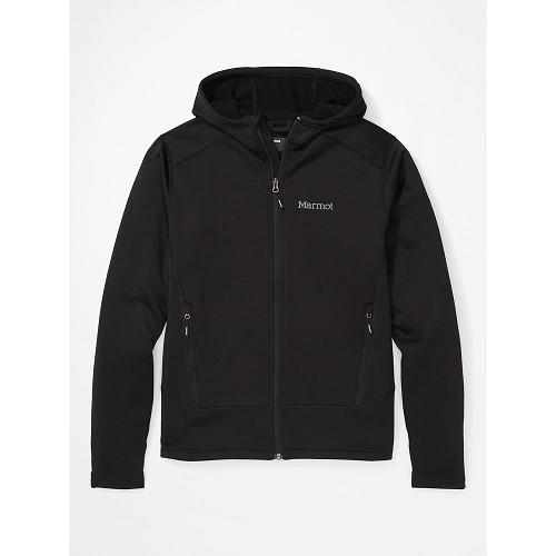 Marmot Fleece Black NZ - Olden Polartec Jackets Mens NZ9864037